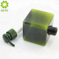 Bouteille carrée verte d&#39;huile essentielle 100ml shampooing vert bouteille pour animal de compagnie pour l&#39;emballage de lavage de main